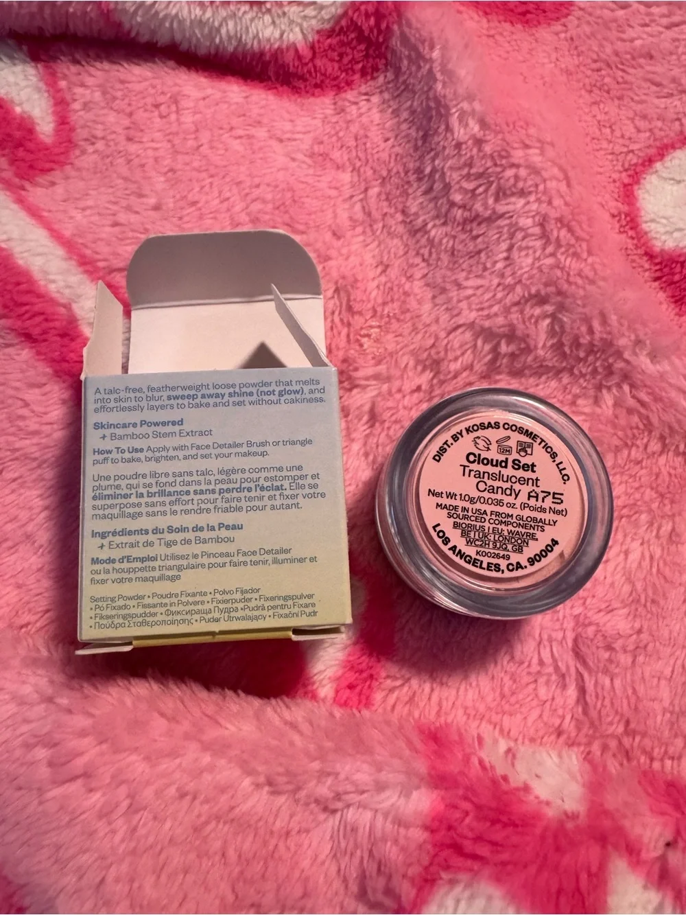Kosas Cloud Set Translucent Candy Ultra Sheer Pink 1.0g New In Box